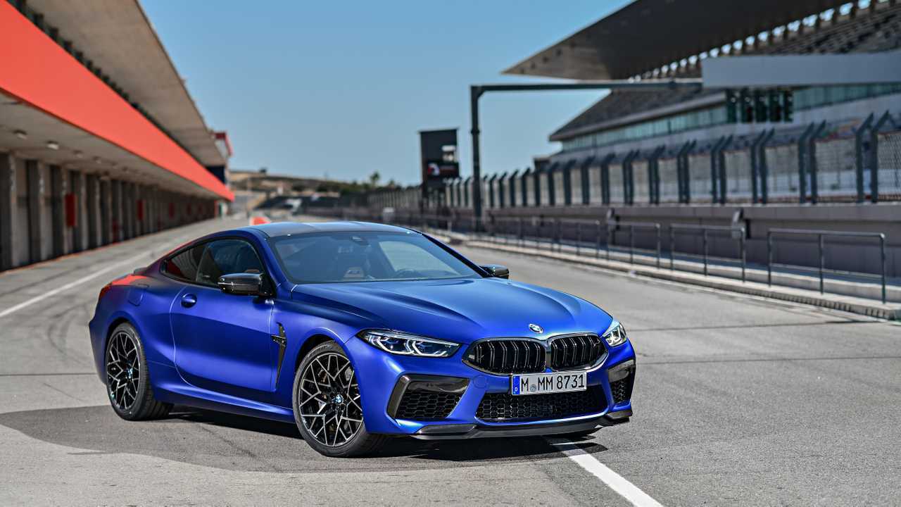 BMW M8 Coupe Marina Bay Blue