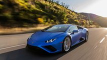 2020 Lamborghini Huracan Evo RWD front quarter action