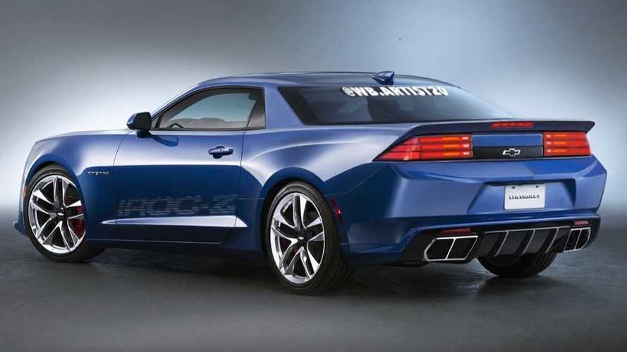 Here's The Back Of That Modernized Chevy Camaro IROC-Z Fan Rendering