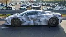 2022 Ferrari Hypercar Test Mule Side Spy Photo