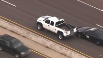 Truck Rollover During Police Chase