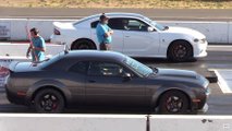 Dodge Demon Modifiyeli Charger Hellcat'e karşı