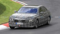 2022 BMW 7 Serisi yeni casus fotoğraflar (Nürburgring)
