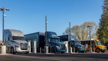 The Electric Island heavy-duty electric truck charging site