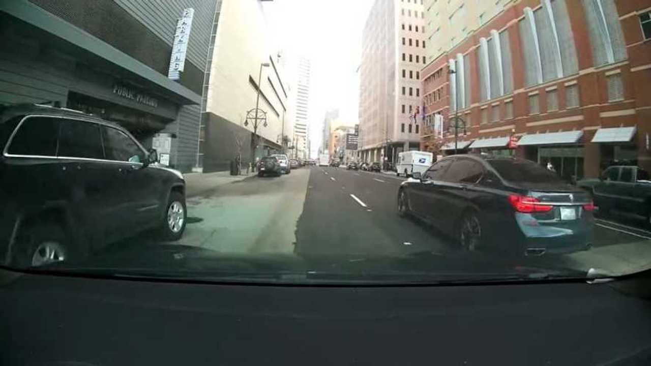 Tesla dashcam crash