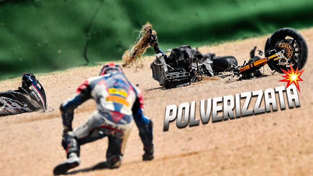 Luca Salvadori HP4 Race crash