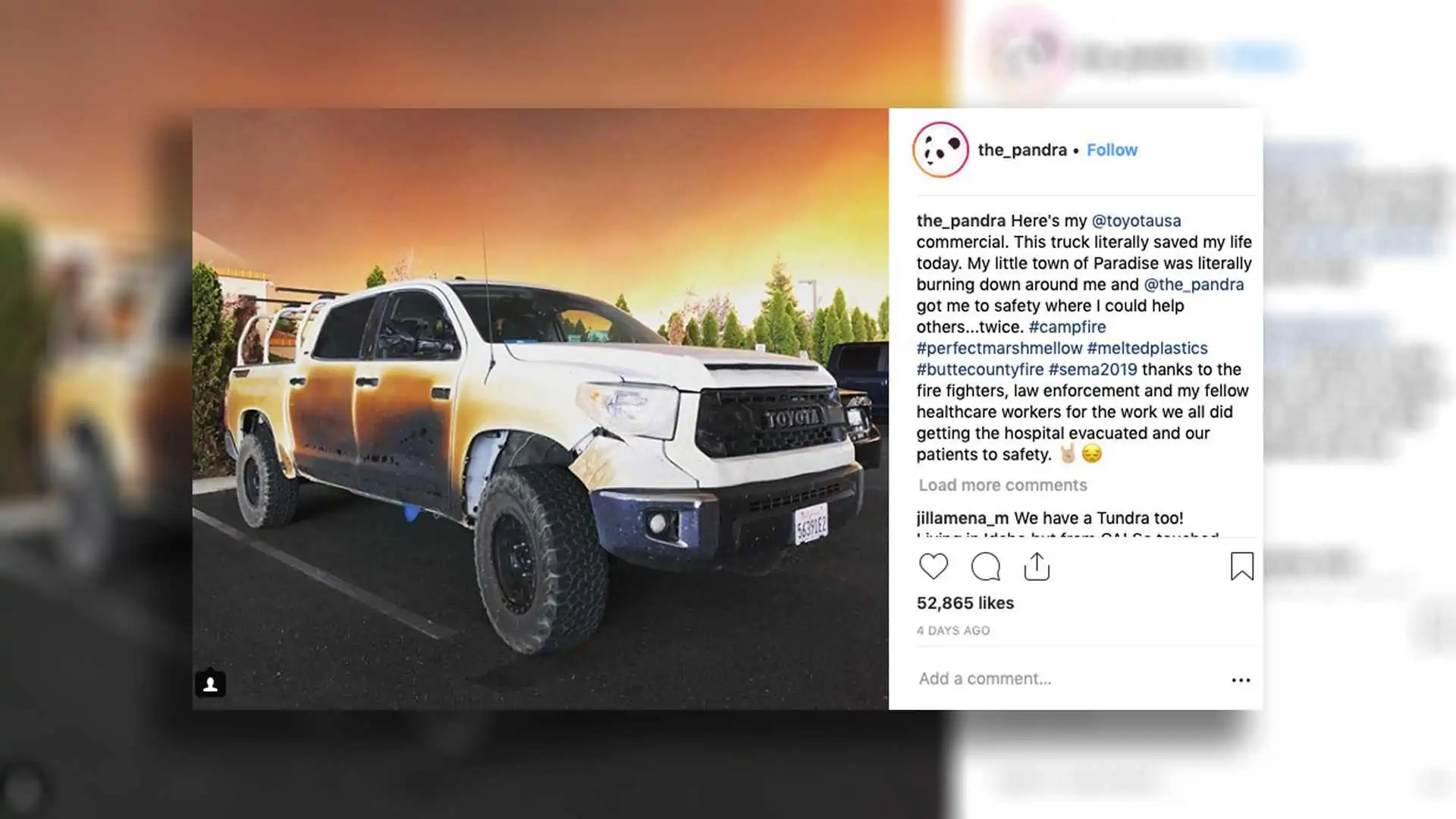 Toyota Replacing Nurse S Burnt Tundra As Reward For His Bravery Toyota Replacing Nurse S Burnt Tundra As Reward For His Bravery