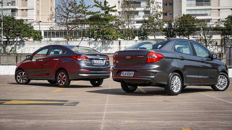 Ford Ka Sedan Titanium x Hyundai HB20S Premium