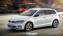 VW Polo Variant render