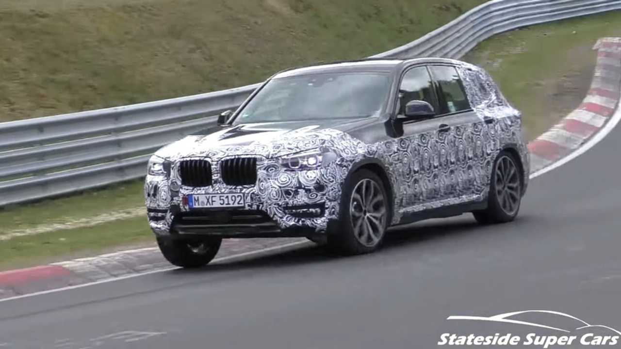 2018 BMW X3 screenshot from spy video