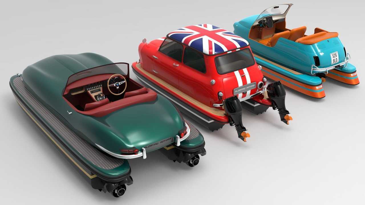 Стилизованные под машины лодки Floating Motors