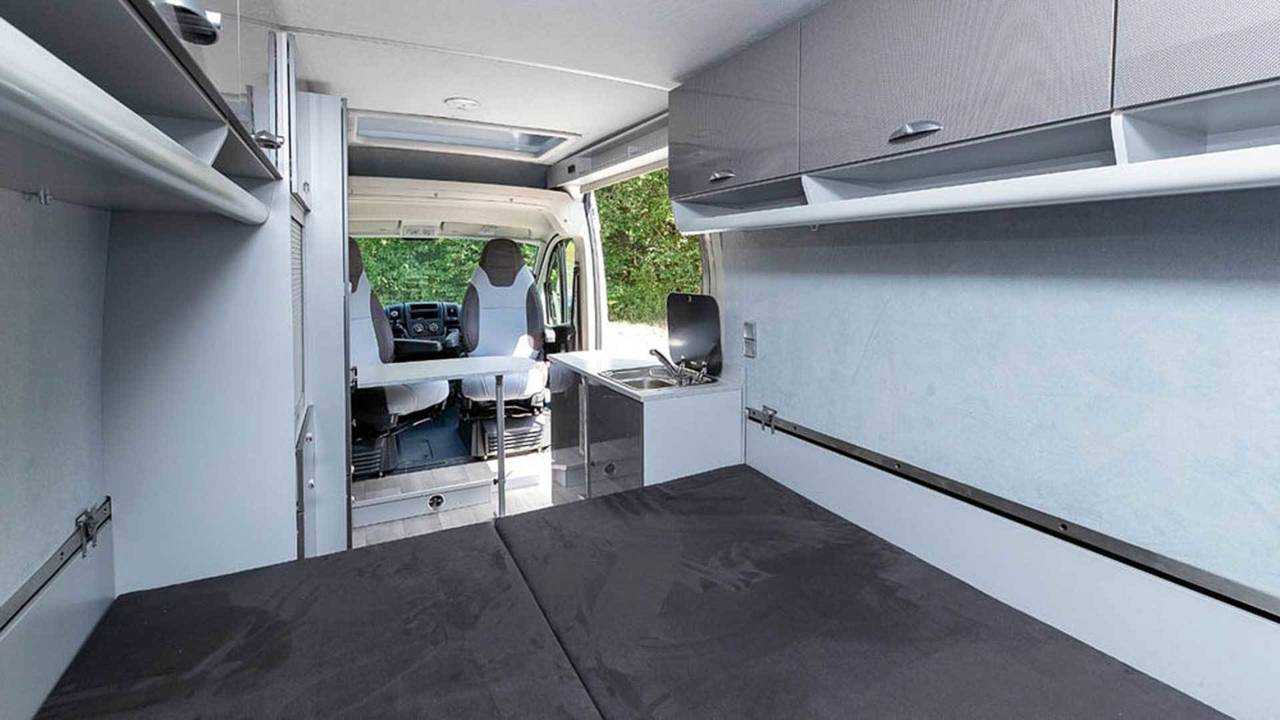The interior beds can fold down to make one big one.