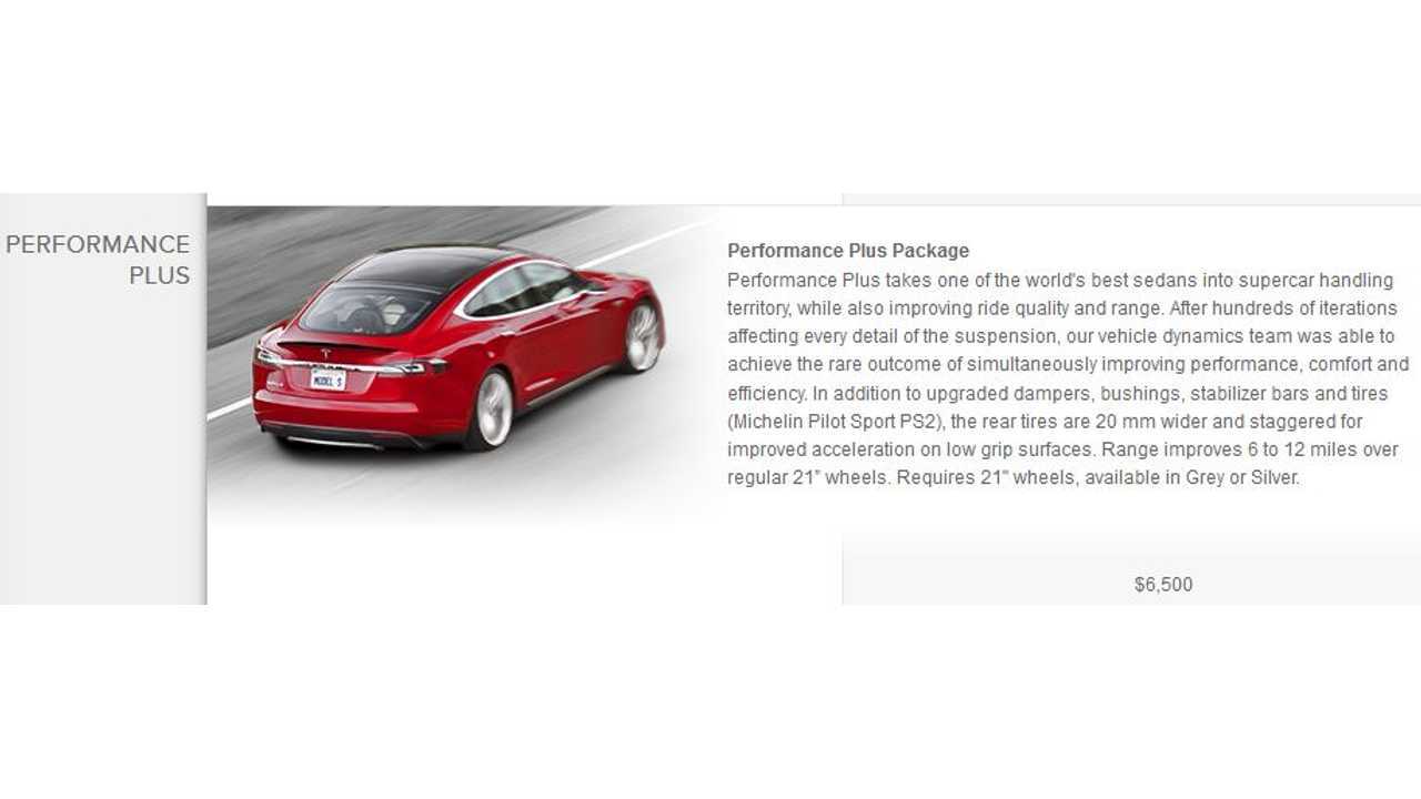 Tesla Model S Performance Plus Detail and Pricing (click to enlarge)