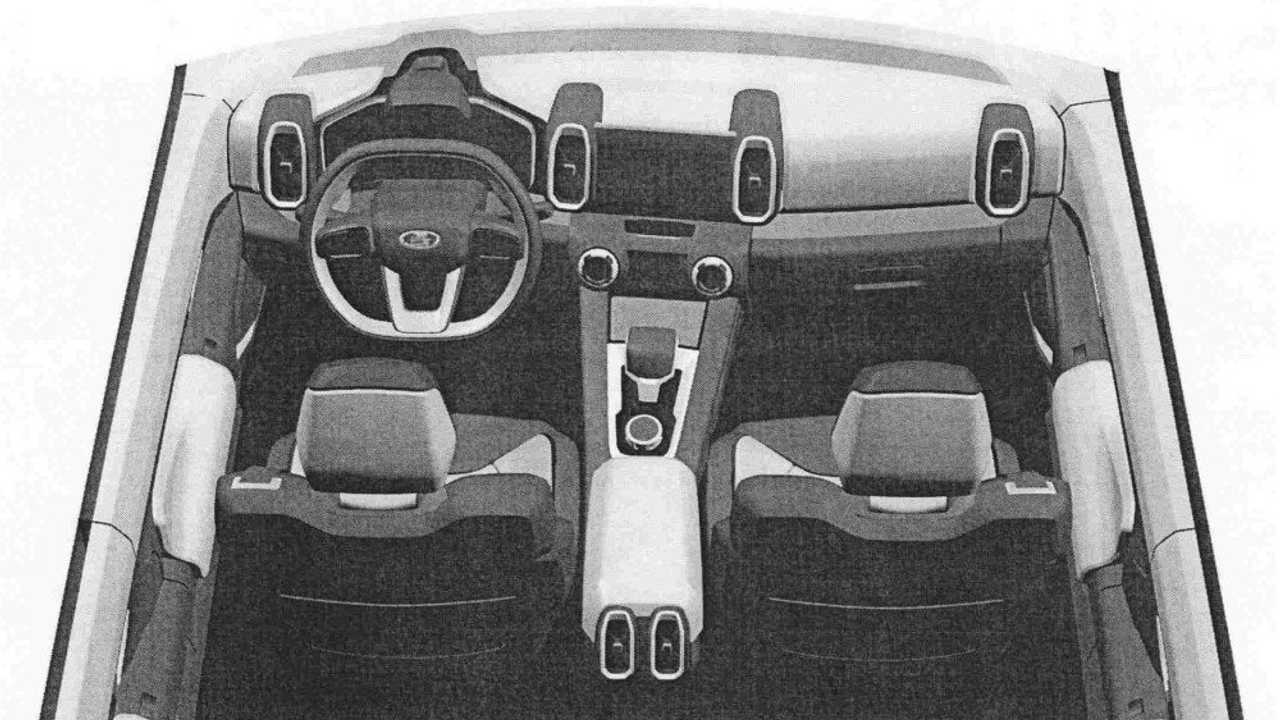 Интерьер Lada Vision 4x4: патентные изображения