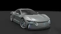 Electric Mustang Fan Rendering
