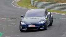 Tesla Model S Plaid Spied