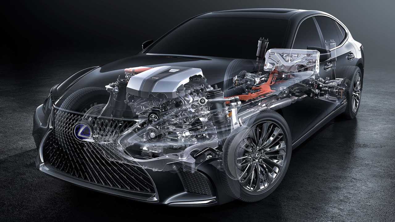Lexus LS 500h hybrid tech