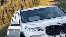 Nuova BMW X1 (2022), il render di Motor1.com