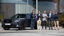 Javier Llorente, Pablo Cofán, Jacobo Vega, Carlos de Luis, Alberto de Armas, CUPRA Formentor VZ5 Motor1 Social Car of the Year 2022