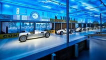 Beduftete Rennwagenszene im August Horch Museum Zwickau