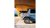 2027 Mercedes-AMG G63 Cabriolet partially camouflaged prototype