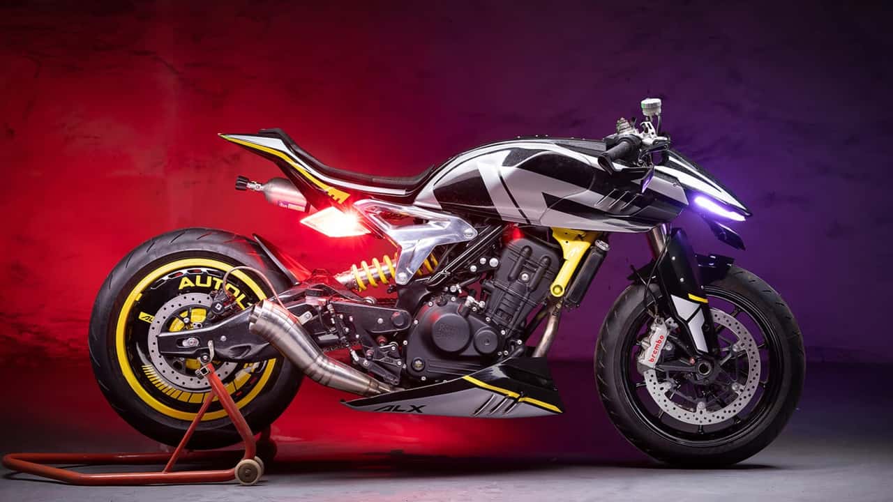 Custom Nitrous Powered Royal Enfield Guerrilla 450 by Autologue Design