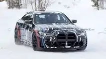 Foto spia EV a quattro motori basati su BMW i4 M50