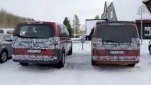 Mercedes V-Class facelift spy photos