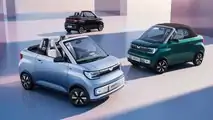 Wuling Hong Guang Mini EV Cabrio in different colors