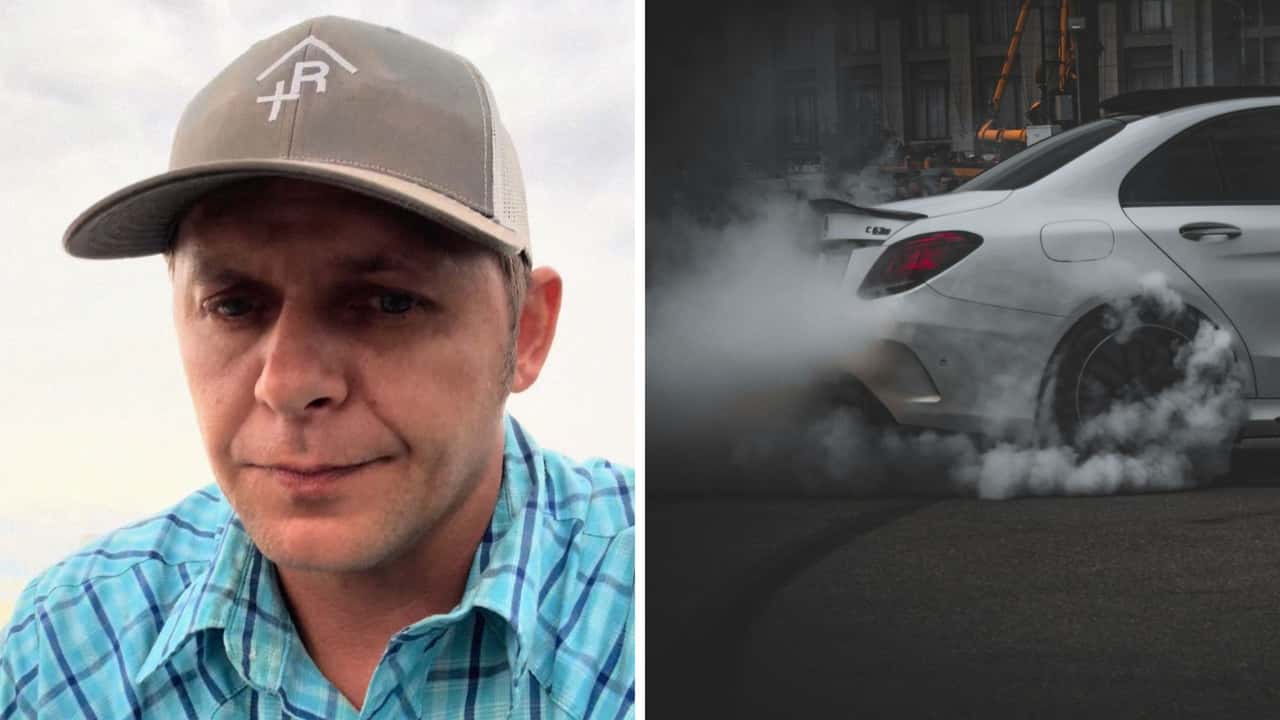 Catches a Chevy Driving on a Bare Rim