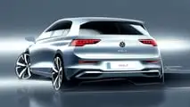 2025 Volkswagen Golf design sketch
