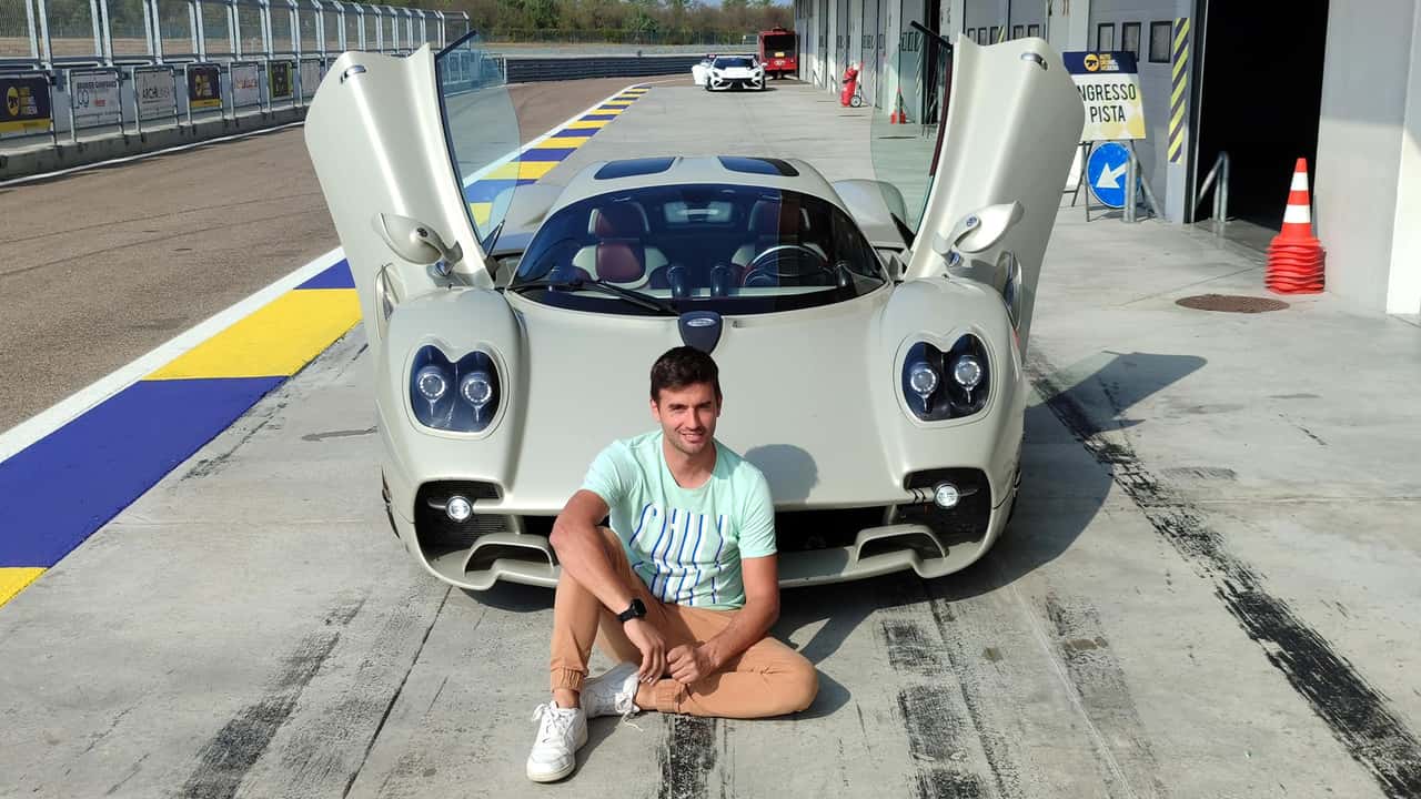 Pagani Utopia, prueba de Gilles Pagani