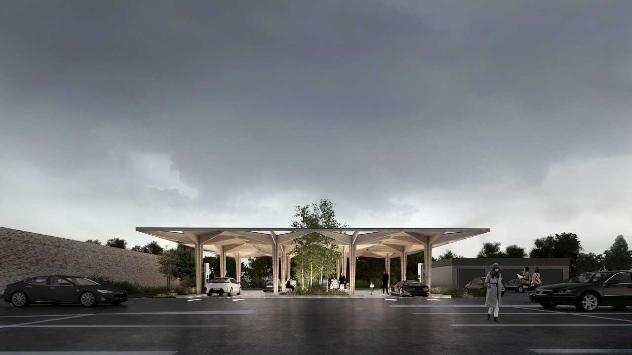 Powered by E.ON Drive & Clever - fast charging station