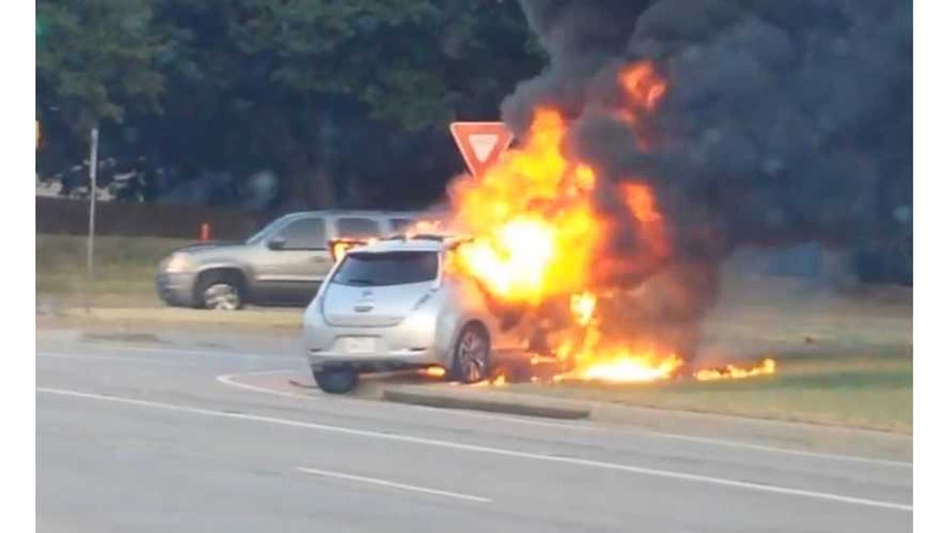 Nissan LEAF Fire In Flower Mound, Texas
