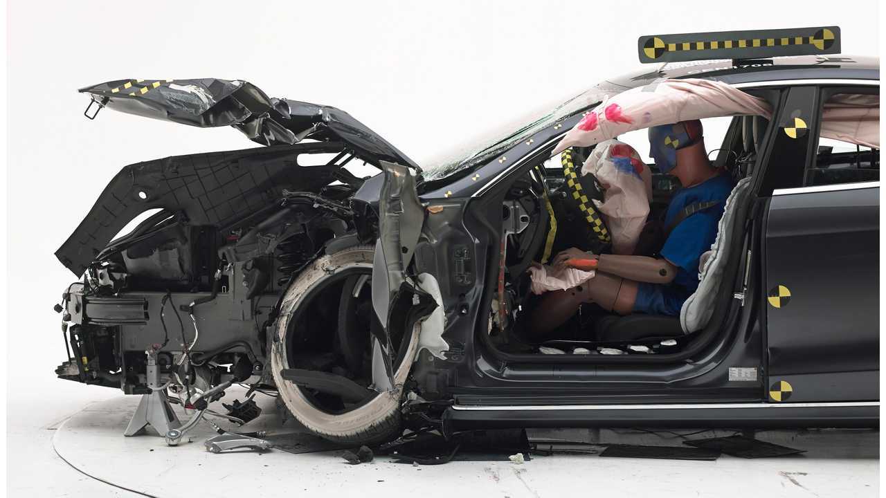 Crashed Tesla Model S