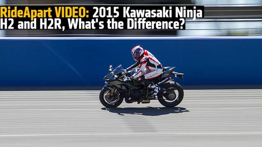 RideApart VIDEO: 2015 Kawasaki Ninja H2 and H2R, What's the Difference? 