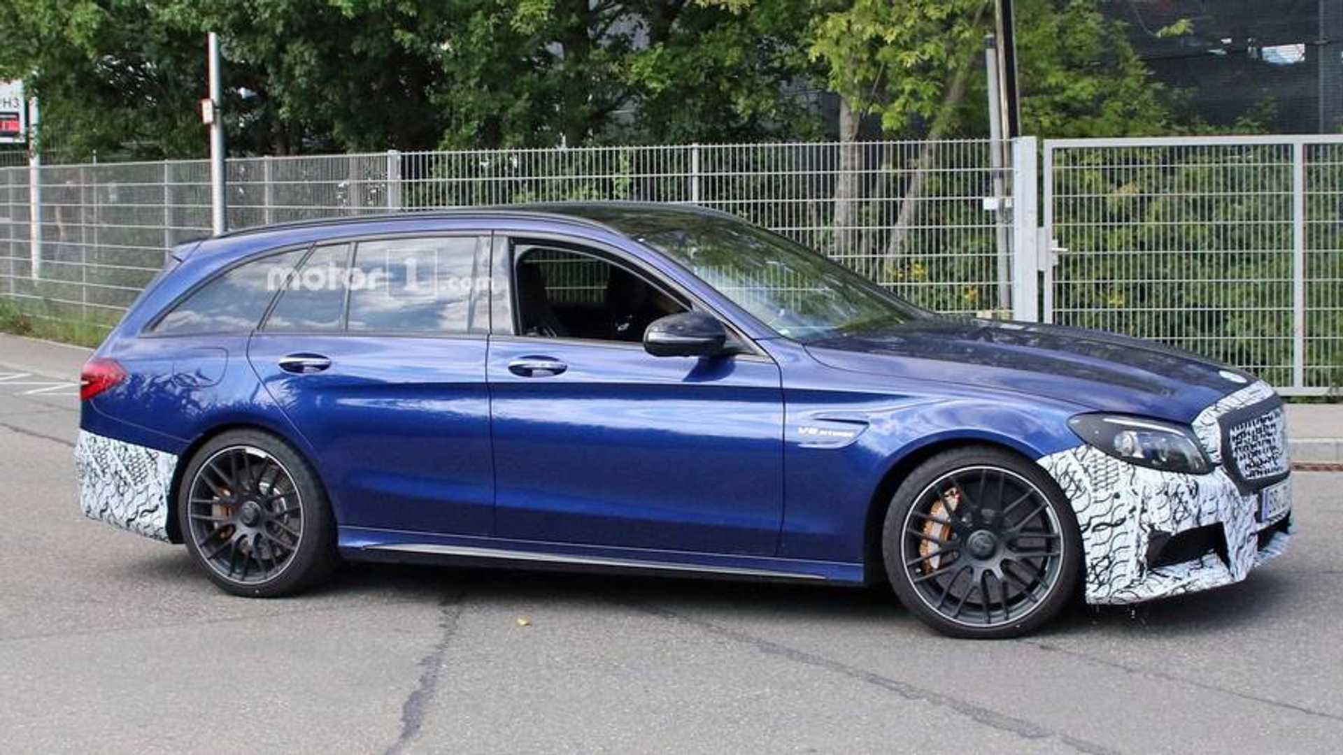 2019 Mercedes Amg C63 Wagon Spied Testing With New Headlights