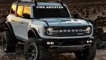 Ford Bronco Raptor Rendering in blau