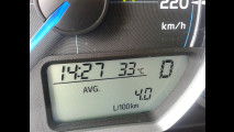 Toyota Yaris Hybrid, test di consumo reale Roma-Forlì