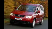 VW Caddy: Vier alle