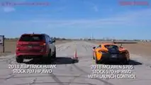 Jeep Vs McLaren Drag Race