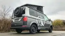 Flowcamper Casper VW T6 Wohnmobil Rückansicht
