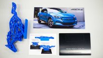 Ford Mustang Mach-E 3D-Printed Sculpture With Other Items 