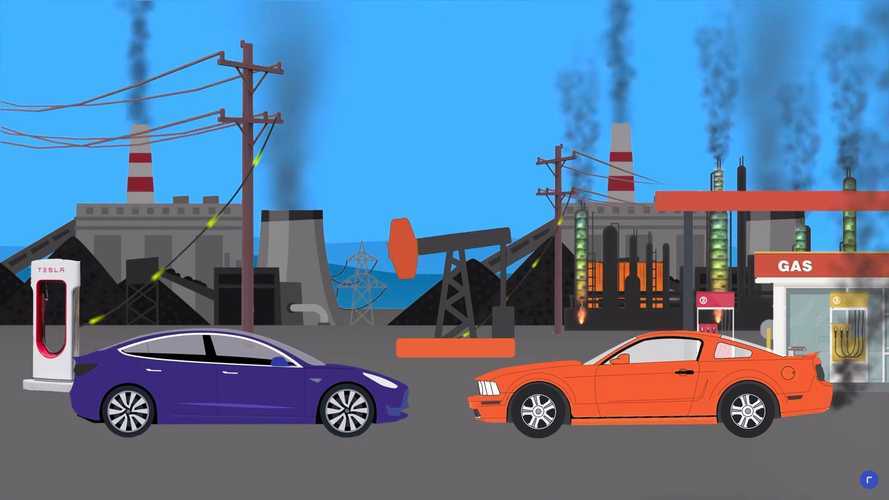 Электромобили и машины с ДВС одинаково вредны? Это видео вас переубедит