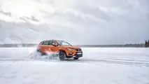 Juha Kankkunen driving the Seat Ateca