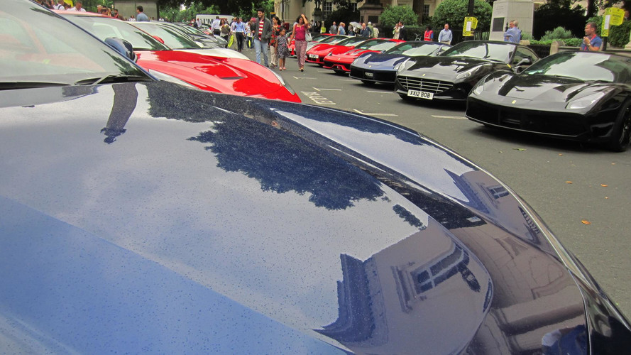 70 Ferraris in central London