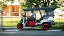 Conceito de tuk-tuk alimentado por baterias Audi de segunda mão