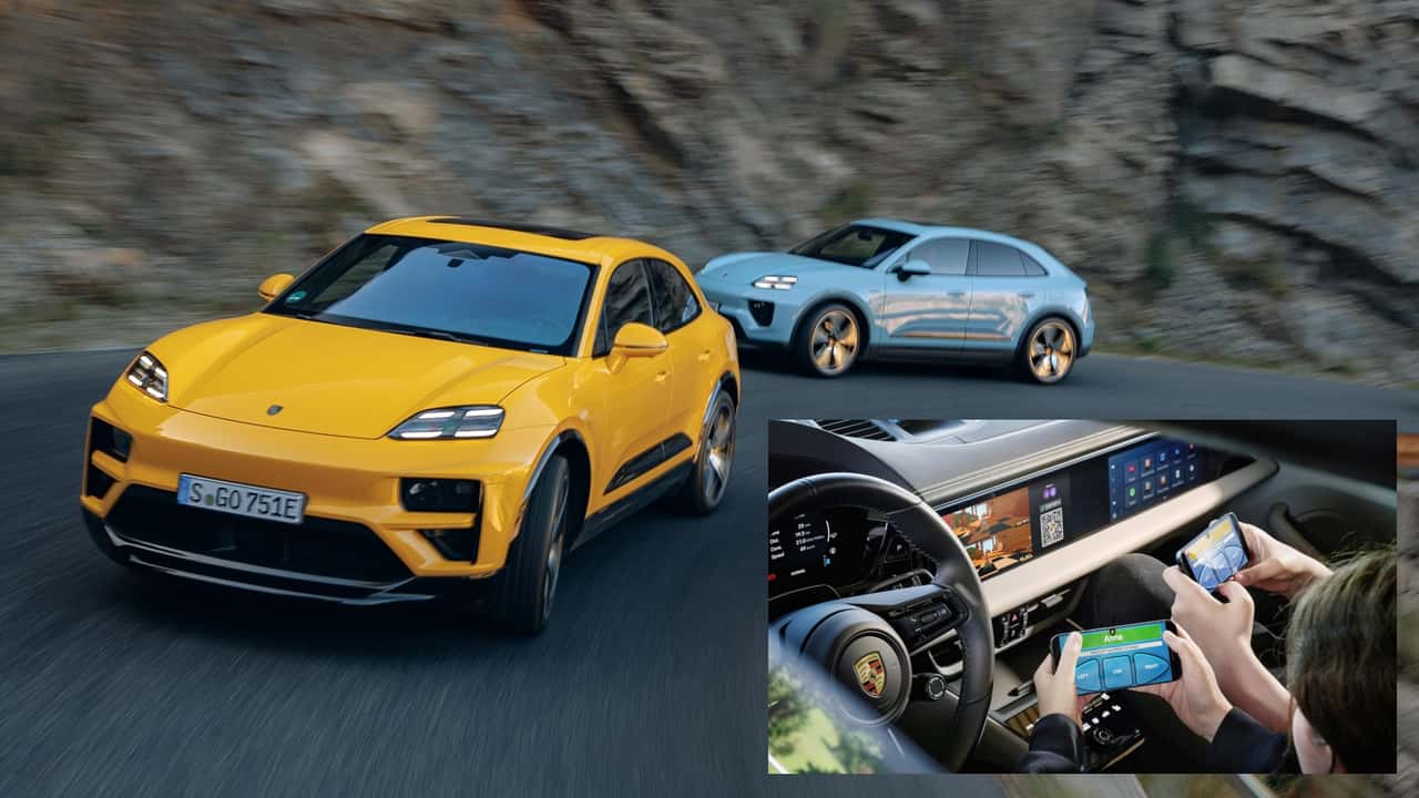 Porsche Macan mit In-Car-Gaming