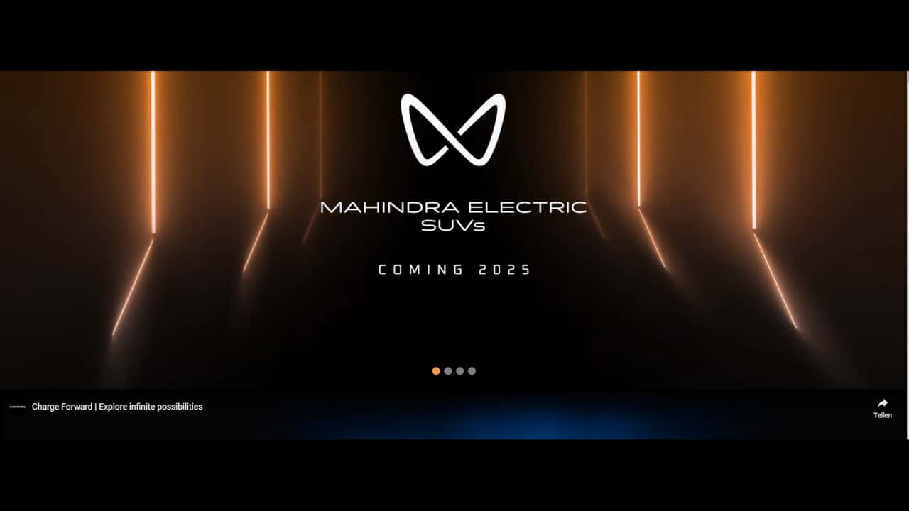 Mahindras Elektro-SUVs sollen 2025 starten (Screenshot von der Mahindra-Website)