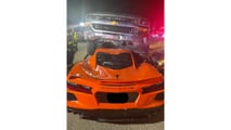 Chevrolet Silverado Crashes Into Chevrolet Corvette
